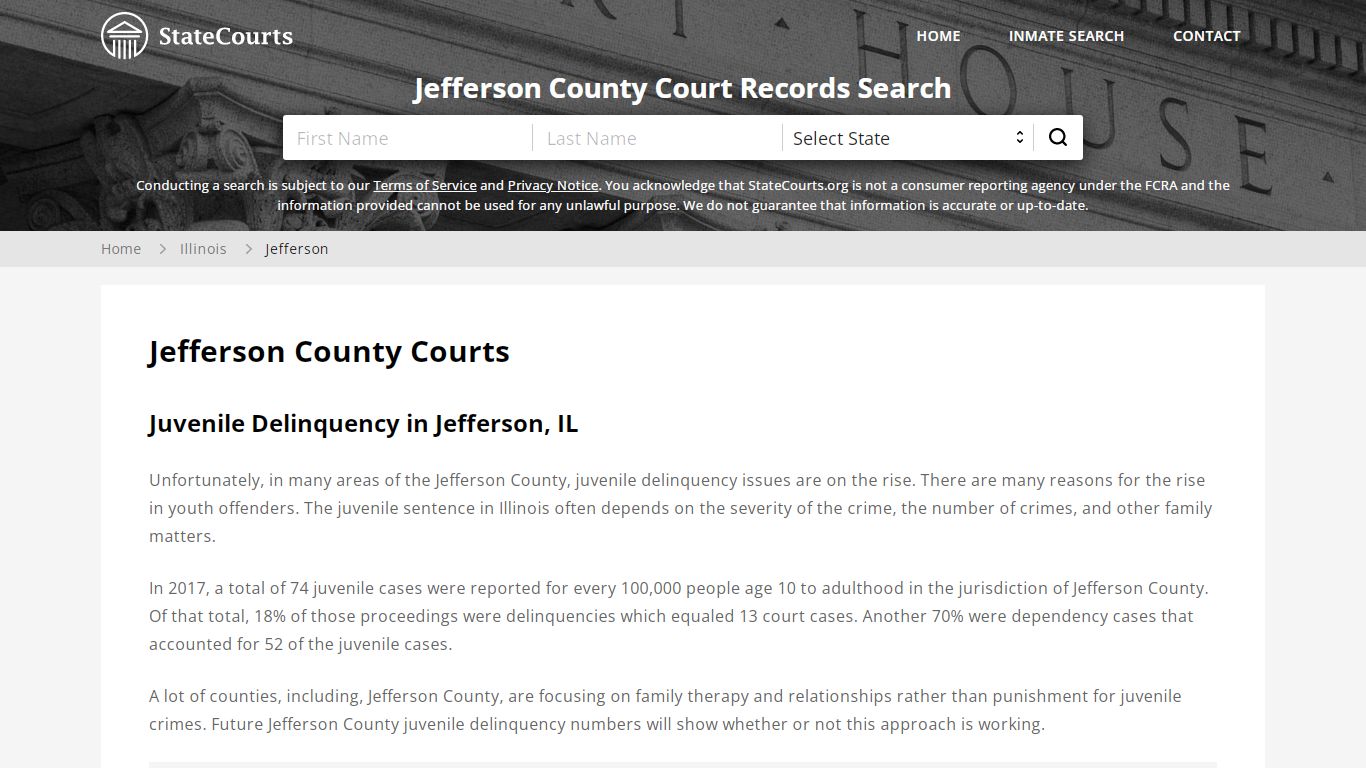 Jefferson County, IL Courts - Records & Cases - StateCourts
