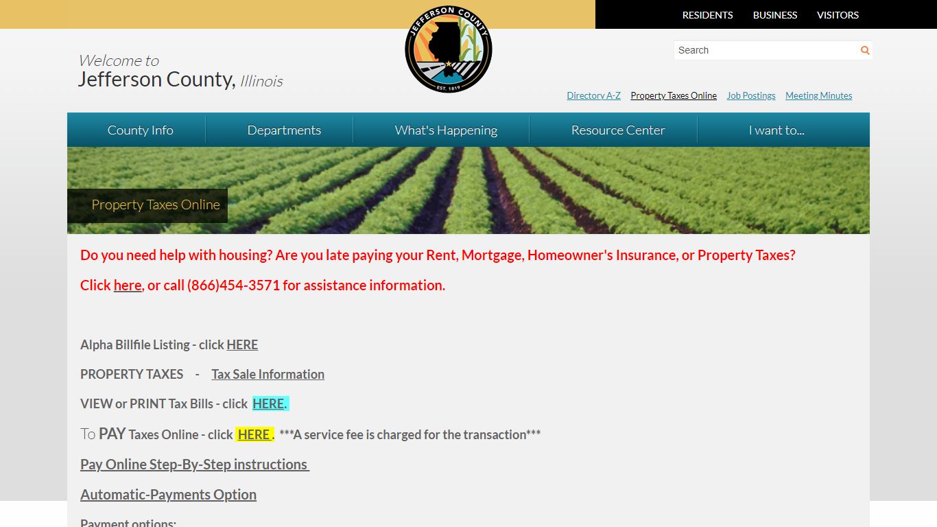 Property Taxes Online | Jefferson County, Illinois